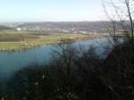 Harkortsee zwischen Herdecke und Wetter, mit Blick auf das h�gelige Ardeygebirge