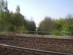 Hier stehe ich an der Hamm-Osterfelder Bahn in Bergkamen, man blickt in Richtung Rnthe.